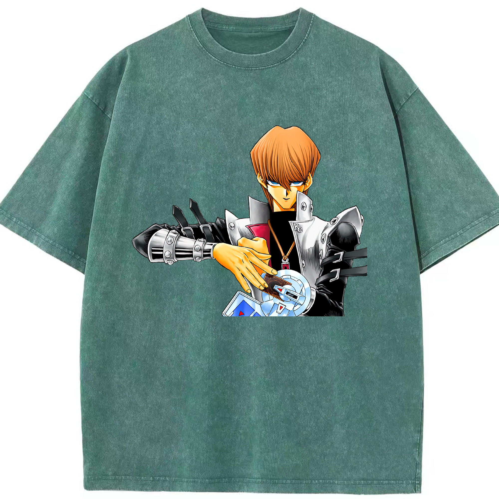 （画像用） 遊☆戯☆王 Yu-Gi-Oh! 綿100% ヴィンテージ風 半袖Tシャツ（フロントプリント）